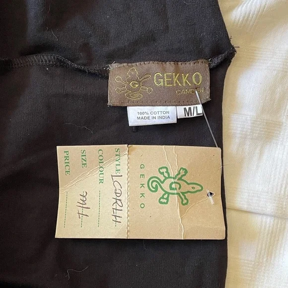 *NWT* GEKKO Black Pixie Dress in Black with Exaggerated Neck/Hood size M/L - Picture 4 of 8